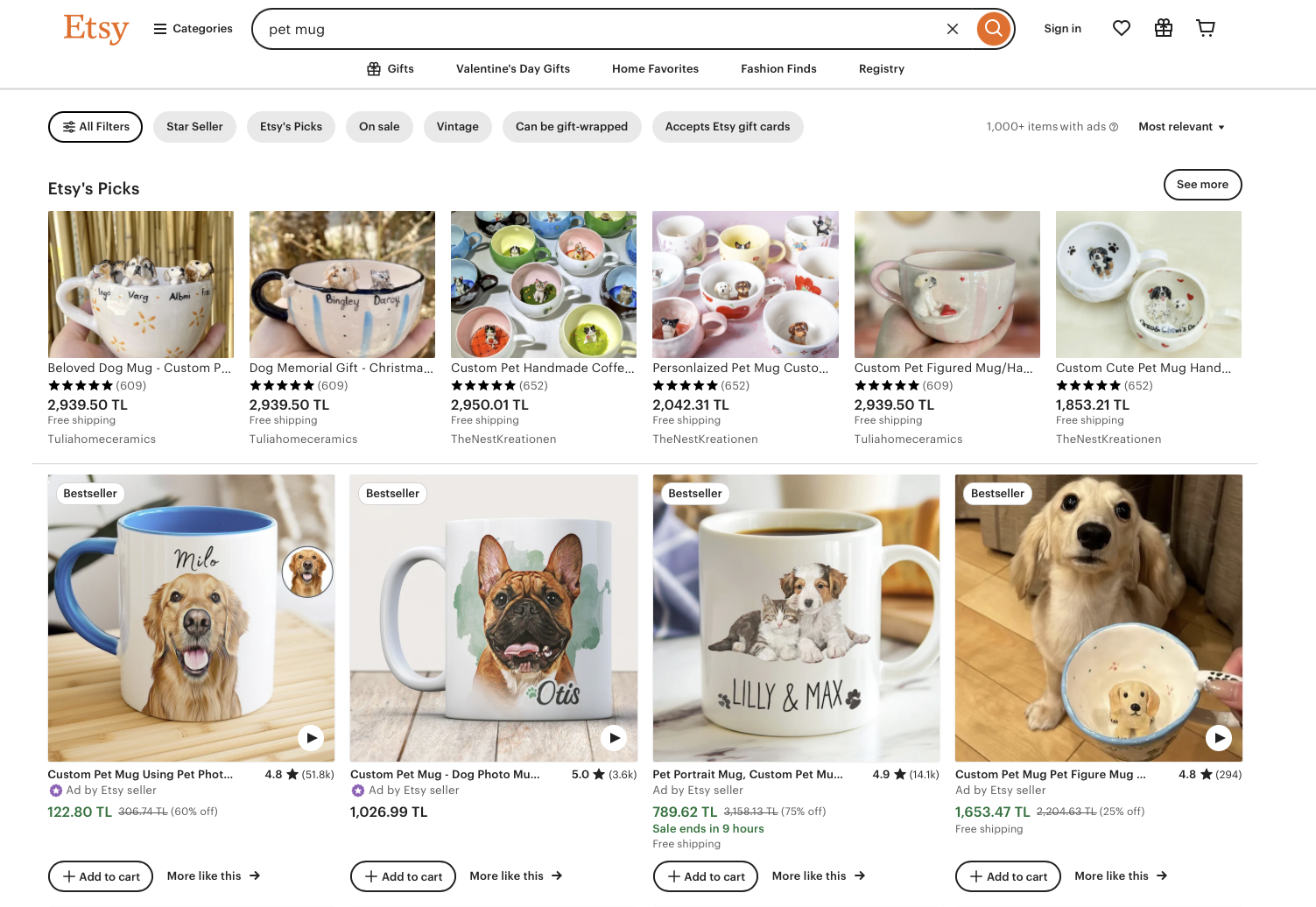 a screenshot of a etsy