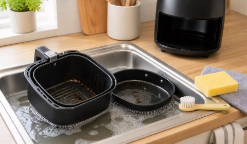 Airfryer Sepetindeki Yanmış Yağ Nasıl Temizlenir?